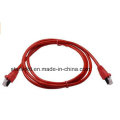 10g CAT6A Snagless Patch Cable avec 50u RJ45 Rouge